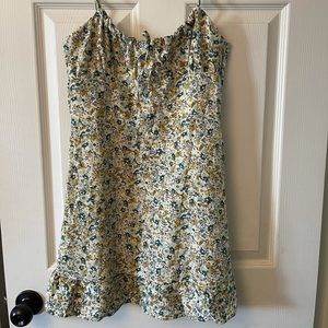 Never Worn Maxi Sun Dress | Tie Straps | Soft Floral